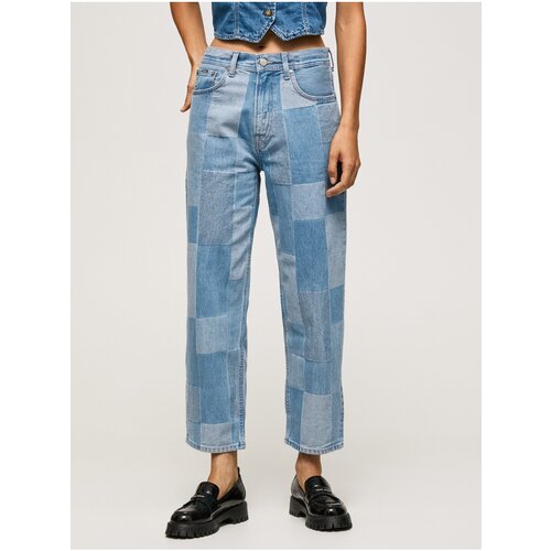 Pepe Jeans Dover Weave Blue Tight Straight Fit Jeans Weave - Women Slike