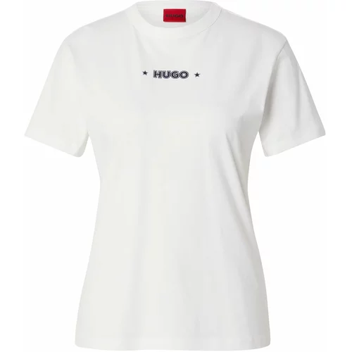 HUGO Red Majica 'Damacia 1' mornarsko plava / bijela