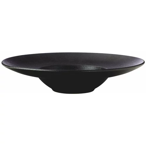 Maxwell williams Crni keramički duboki tanjur Caviar, ø 28 cm
