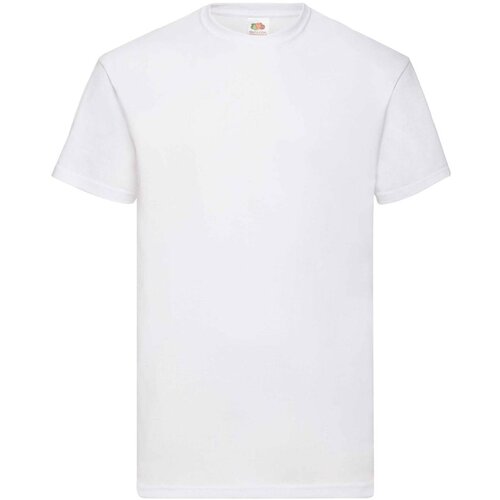 Fruit Of The Loom Biała koszulka męska Valueweight Slike