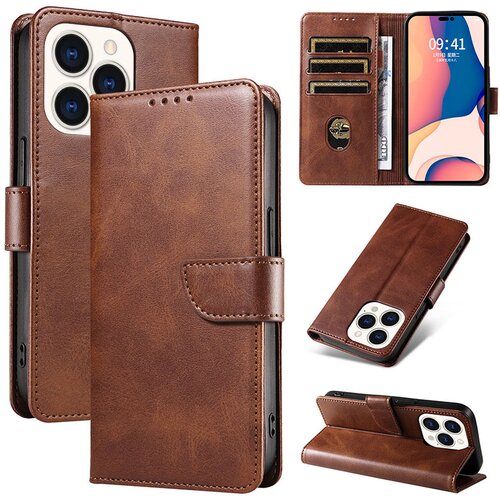 INF Vintage usnjena preklopna torbica za iPhone iPhone 15 Pro Max, (21625831) Slike