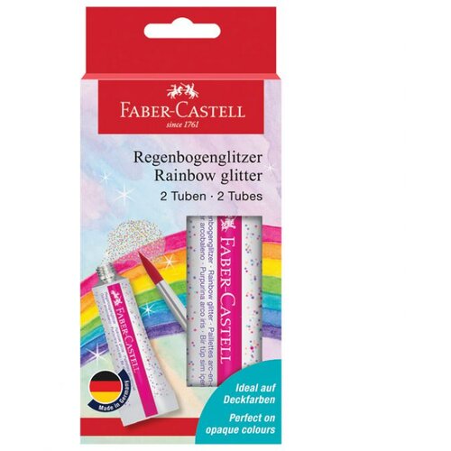  GLITTER U TUBI RAINBOW PK2 FABER CASTELL 125089 * DO ISTEKA ZALIHA Slike