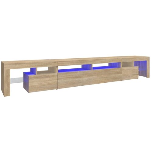 Maison Chic TV omarica - TV stojalo - Televizijska omarica z LED lučkami sonoma hrast 260x36,5x40 cm, (21700453) Cene