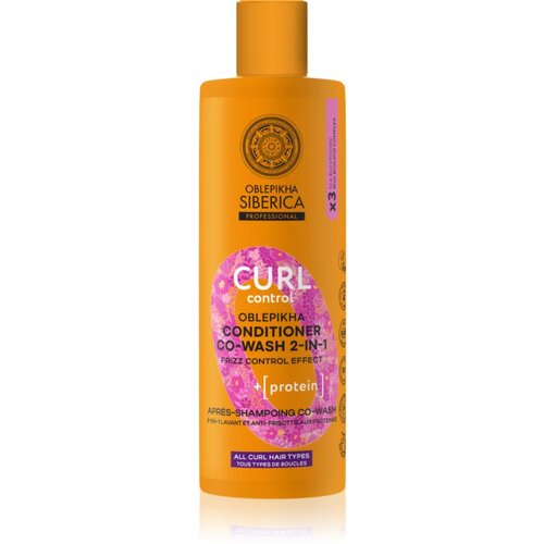 Natura Siberica Oblepikha Siberica regenerator za zaglađivanje neposlu&amp;scaron;ne i frizzy kose za kovrčavu kosu 400 ml Slike