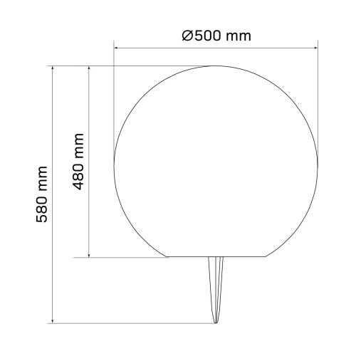 LED solarna lampa BALL, 3,7 V, 2000 mAh, prečnik 50 cm, IP65, bela Slike