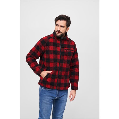 Brandit Teddyfleece jacket red/black Slike
