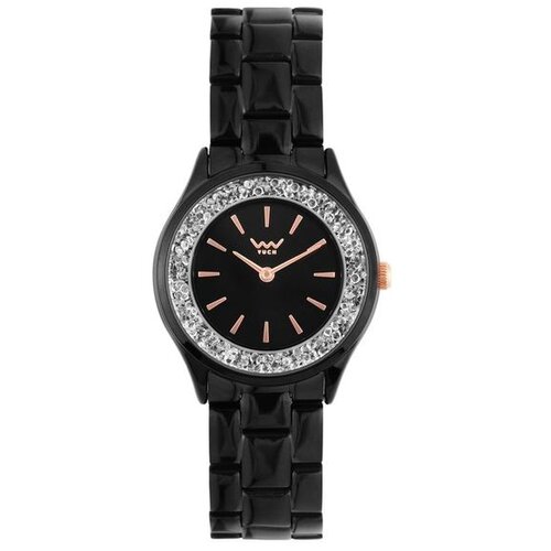 Vuch Ženski ručni sat Reece Black s kamenčićima, kući&scaron;te 28 mm Cijene
