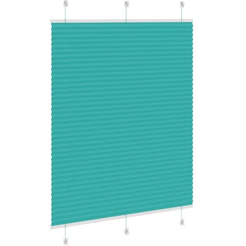  Plisirana zavjesa petrolej zelena 110x100 cm &amp;Scaron;irina tkanine 109,4 cm Poliester Slike