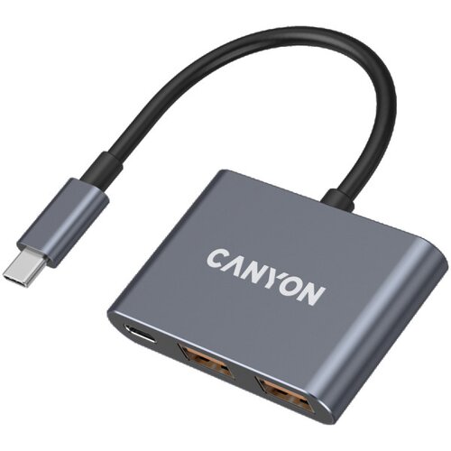 Canyon hub DS-3 3in1 USB-C Dark Grey ( CNS-TDS3 ) Cene