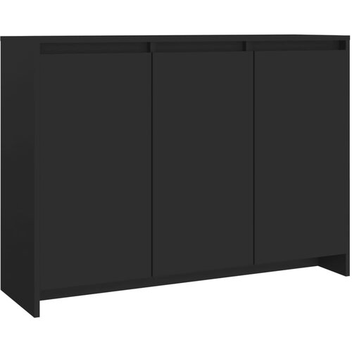 Maison Chic Komoda - Predalnik črna 102x33x75 cm iverna plo&amp;scaron;ča, (21716445) Slike