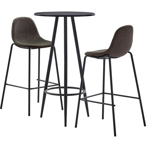 Barska garnitura 3-delna blago temno siva Slike