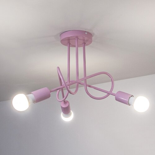  plafonski luster oxford 3xE27/15W/230V roze Slike