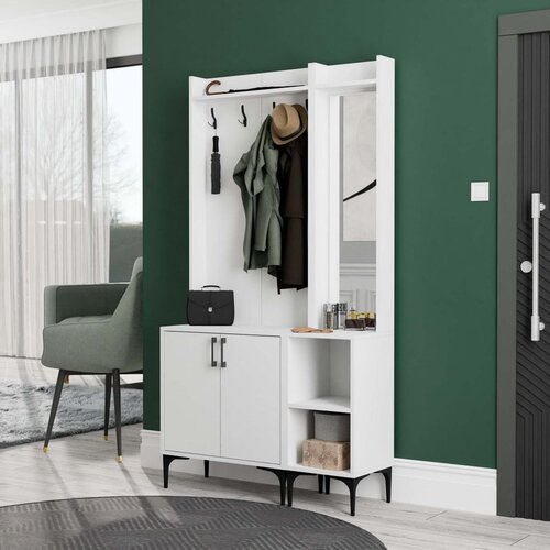 Hanah home čiviluk set 5000-5040 white hall stand Slike