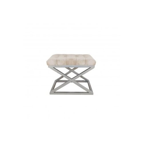 Atelier Del Sofa Tabure 50x42x40cm, Srebrno-Krem Cijene