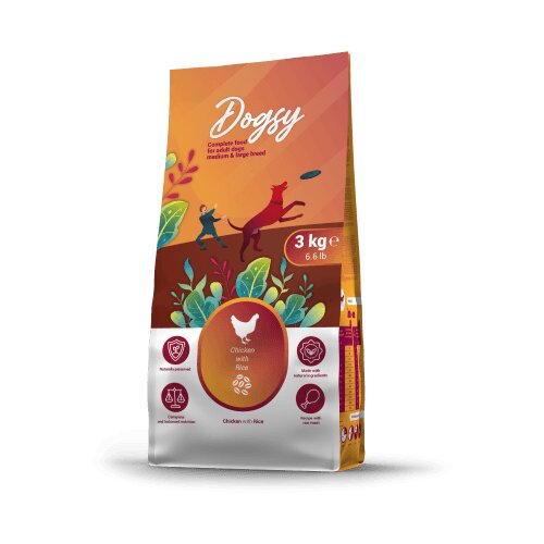 Craftia dogsy chicken with rice adult dog medium &amp;amp; large breed - 3 kg Slike