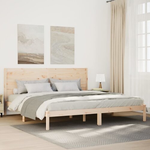  Dugi okvir kreveta bez madraca 200 x 220 cm masivno drvo Cene