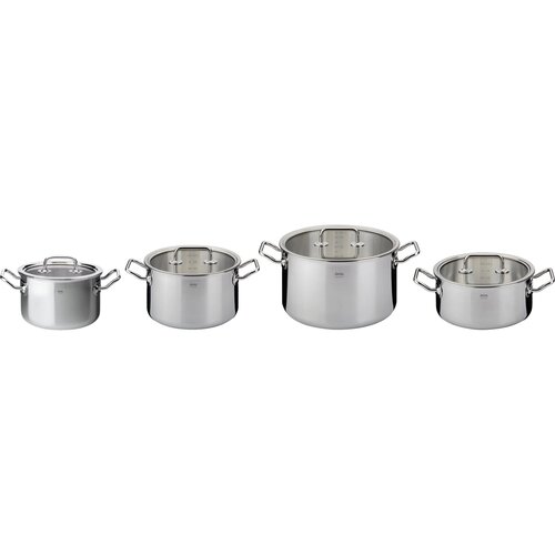 Spring Set posod s steklenimi pokrovi Brigade Basic, 4-delni - 1 set Cene