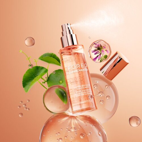 Foreo SUPERCHARGED Barrier Restoring Essence Mist esencialna meglica za obraz za obnovo kožne pregrade za obnovo kožne pregrade 110 ml Slike