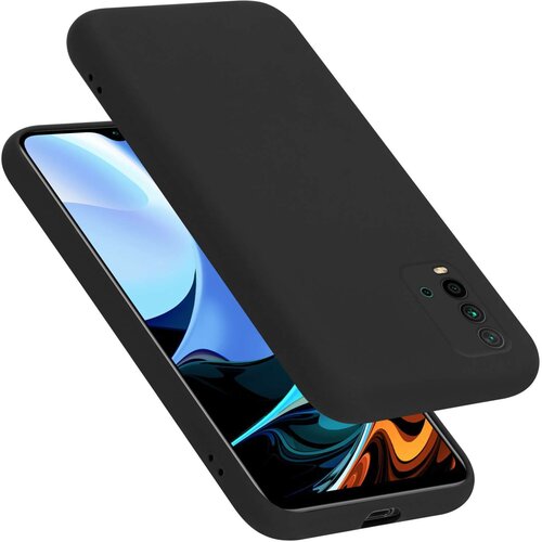 Cadorabo Ohi&scaron;je je združljivo z Xiaomi RedMi 9T in tekoča črna barva - Za&scaron;čitni ovitek iz prožnega silikona TPU, (20860193) Cene