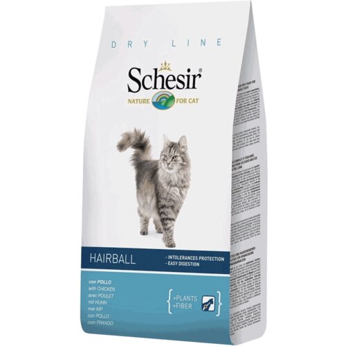 Schesir Hrana za mačke sa dugom dlakom, Hairball Piletina - 400 g Cene
