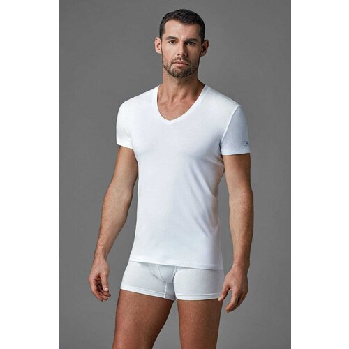 Dagi White V Neck Combed Men's Undershirt Cene