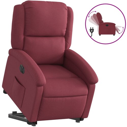 Maison Chic Električni naslanjač - Relax naslanjač s funkcijo vstajanja vinsko rdeč, (22061533) Cene