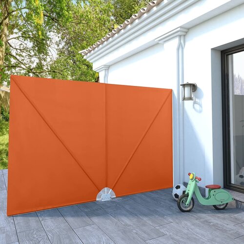 vidaXL Zložljivo stransko platno za teraso terakota 300x200 cm Cene