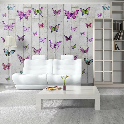  tapeta - Butterflies and Concrete 50x1000