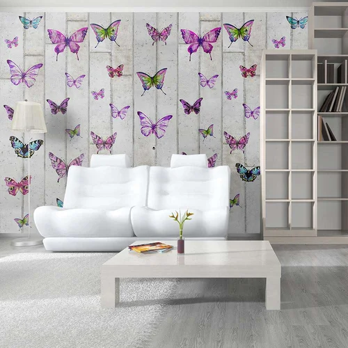  Tapeta - Butterflies and Concrete 50x1000