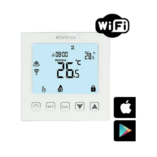 FALCON Heat Generation WENTOREX Control FE-3 WiFi sobni termostat sa senzorom temperature poda za električno podno grejanje (16A) Slike