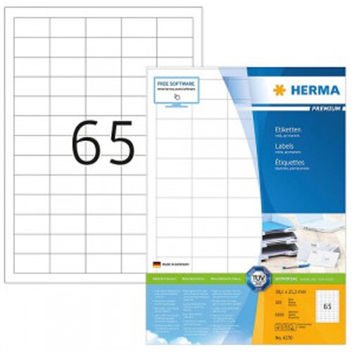 Herma Samolepilne etikete Superprint 4270, (38,1 x 21,1 mm), 100/1 (3666) Slike