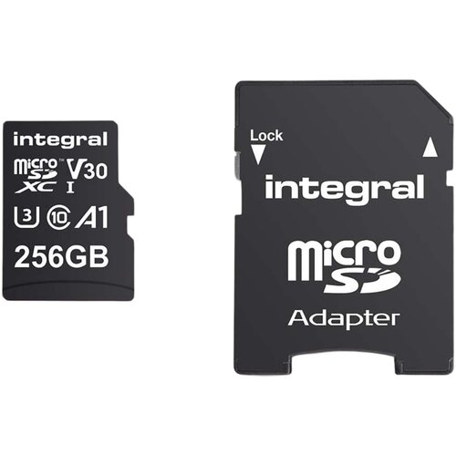Integral Spominska kartica MicroSDHC/XC V30 UHS-I U3 visoke hitrosti 256 GB, (5000310076) Cene