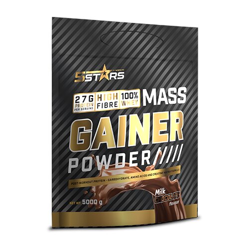 5 STARS mass gainer - 5000 g vanila Slike