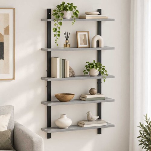  Polica na zidu Siva Sonoma 60.5 x 13.5 x 102.5 cm Cijene