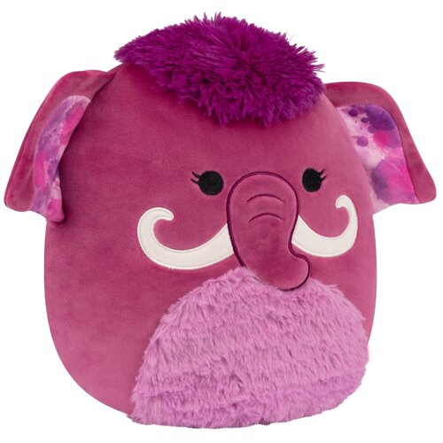 Squishmallows Magdalena, magenta mamutka s kožu&amp;scaron;čkom, velika 30 cm Slike