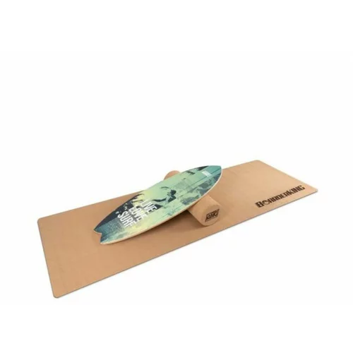 Boarderking Indoorboard Wave, deska za držanje ravnotežja, podložka, valj, les/pluta