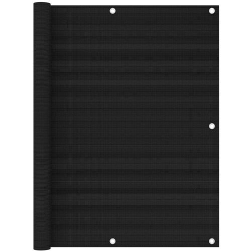 vidaXL Balkonsko platno črno 120x500 cm HDPE Cene