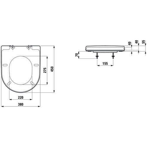 Laufen pro wc daska 8.9295.1.000.000.1 Slike