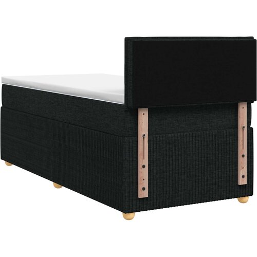  Boxspring krevet s madracem Crna 90 x 200 cm Tkanina Slike