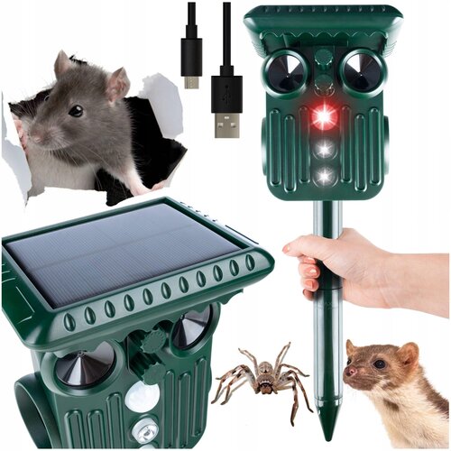 VERKGROUP Ultrazvočni aku. 2000mAh LED odganjalec živali in ptic s senzorjem gibanja, (21781425) Cene