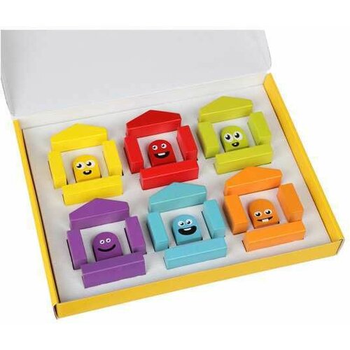 Cubika Dvena igračka šarene kucice - 30 elemenata Slike