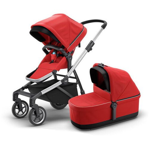 Thule Dečija kolica Sleek + kolevka crvena Slike