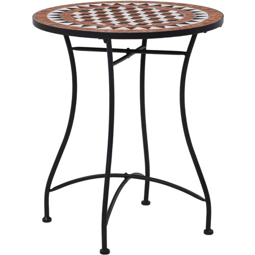 vidaXL Bistro mizica z mozaikom rjava 60 cm keramika, (20580682) Cene