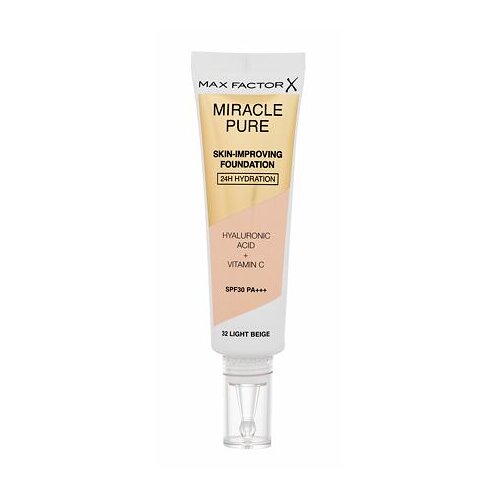 Max Factor Miracle Pure Skin-Improving Foundation SPF30 hranilna tekoča podlaga 30 ml odtenek 32 Light Beige Cene