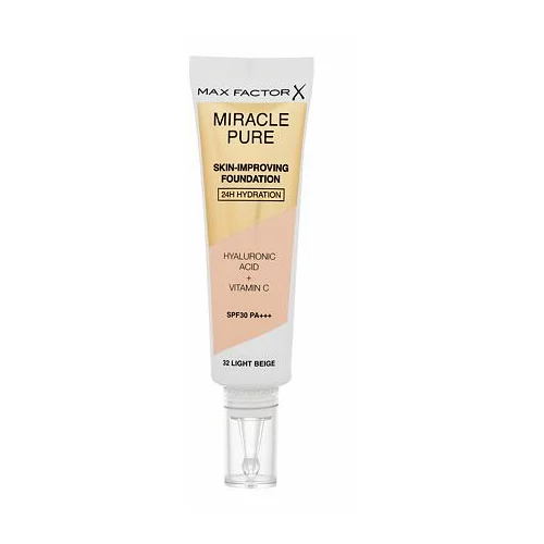Max Factor Miracle Pure Skin-Improving Foundation SPF30 hranilna tekoča podlaga 30 ml odtenek 32 Light Beige