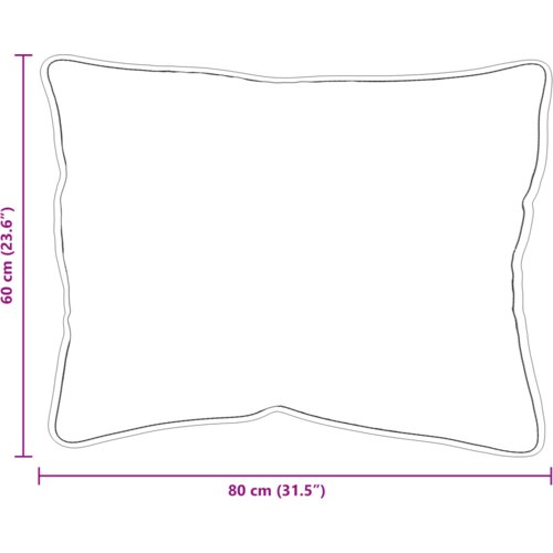 VidaXL Jastuk 2 pcs Bijela 60 x 80 cm Slike