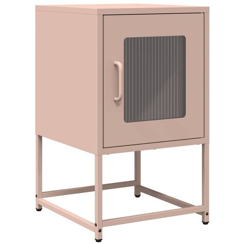 Maison Chic Nočna omarica - Nočna miza Pink 36x39x60,5 cm Hladno valjano jeklo, (21689975) Cene