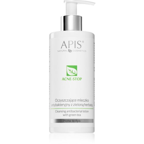 Apis Natural Cosmetics Acne-Stop Home TerApis mlijeko za či&amp;scaron;ćenje i skidanje make-upa sa zelenim čajem 300 ml Slike