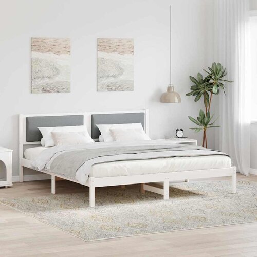  Krevetna konstrukcija s uzglavljem Svijetlo siva 180 x 200 cm Cijene