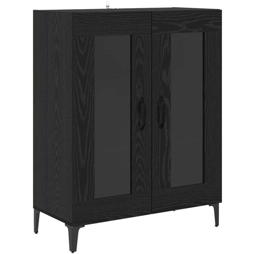  Highboard Crni hrast 69,5 x 34 x 180 cm Konstruirano drvo Slike